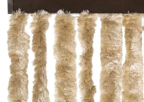 Perdea pentru insecte, bej, 100x220 cm, Chenille - 4/5