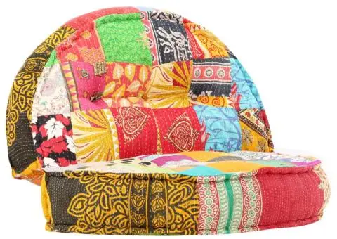 Fotoliu puf, 100 x 20 cm, model petice, material textil - 1/5