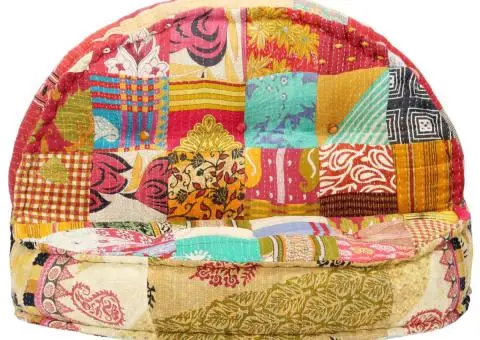 Fotoliu puf, 100 x 20 cm, model petice, material textil - 2/5