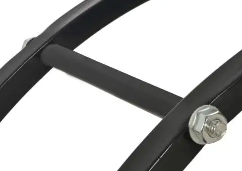 Rastel pentru lemne de foc, negru, 70x20x70 cm, oțel - 5/5