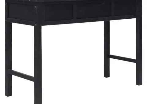 Masă consolă, negru, 110 x 45 x 76 cm, lemn - 5/5