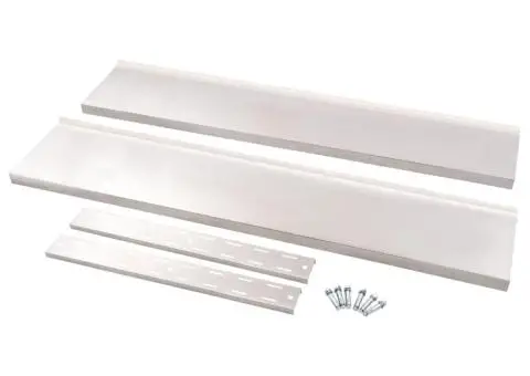 Etajeră de perete cu 2 rafturi, 150 x 30 cm, oțel inoxidabil - 5/5