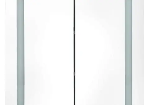 Dulap de baie cu oglindă și LED, 60 x 14 x 62 cm - 4/5