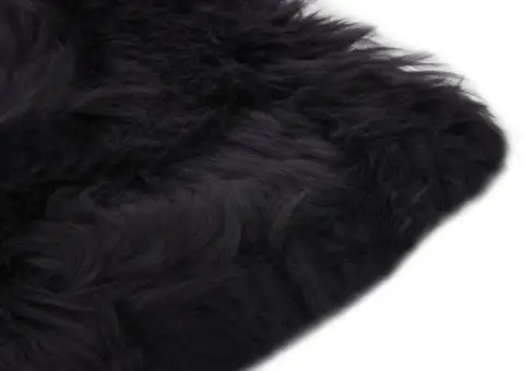 Pernuțe scaun 2 buc, gri închis, 40x40 cm, piele oaie naturală - 3/5