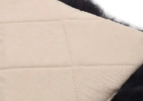 Pernuțe scaun 2 buc, gri închis, 40x40 cm, piele oaie naturală - 4/5