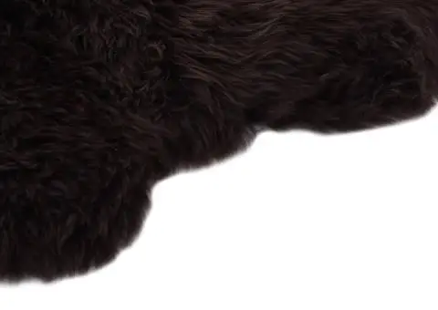 Covor din piele de oaie, maro, 60 x 90 cm - 2/4