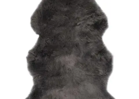 Covor din piele de oaie, gri deschis, 60 x 90 cm - 1/4