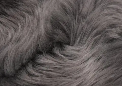 Covor din piele de oaie, gri deschis, 60 x 90 cm - 4/4