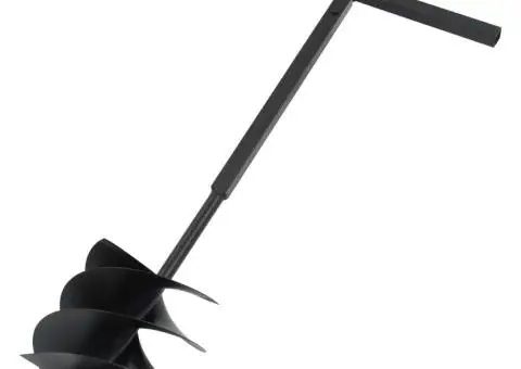 Burghiu de pământ cu mâner, negru, 250 mm, oțel - 2/4