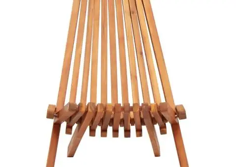 Șezlonguri de exterior pliabile, 2 buc., lemn masiv de acacia - 3/5