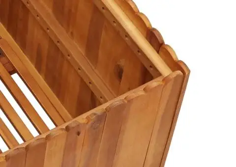 Strat înălțat de grădină, 100x100x50 cm, lemn masiv de acacia - 5/5
