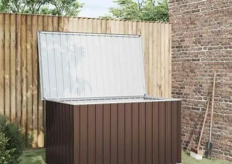 Ladă de depozitare pentru grădină, maro, 171 x 99 x 93 cm - 1/5