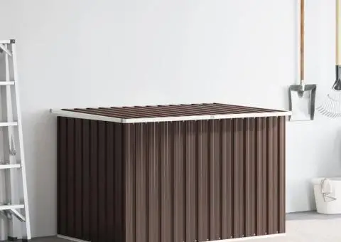 Ladă de depozitare pentru grădină, maro, 171 x 99 x 93 cm - 3/5