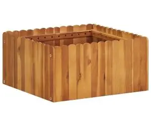vidaXL Strat înălțat de grădină, 50 x 50 x 25 cm, lemn masiv de acacia