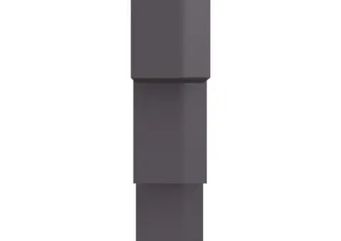 Rafturi de perete, cub, negru extralucios, 68x15x68 cm, PAL - 5/5