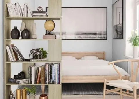 Bibliotecă/Separator, stejar sonoma 80x24x159 cm lemn prelucrat - 4/5