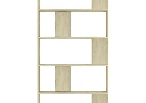 Bibliotecă/Separator, stejar sonoma 80x24x159 cm lemn prelucrat - 5/5