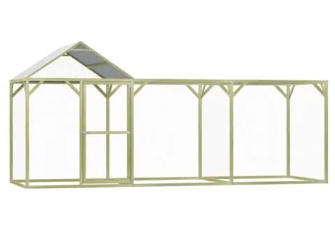 Coteț pentru păsări, 4,5 x 1,5 x 2 m, lemn de pin tratat - 1/5