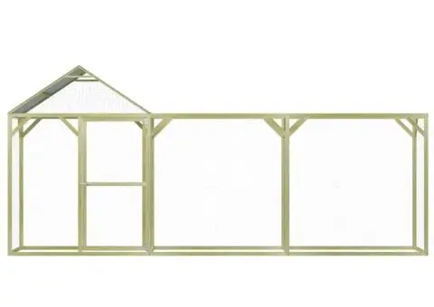 Coteț pentru păsări, 4,5 x 1,5 x 2 m, lemn de pin tratat - 2/5