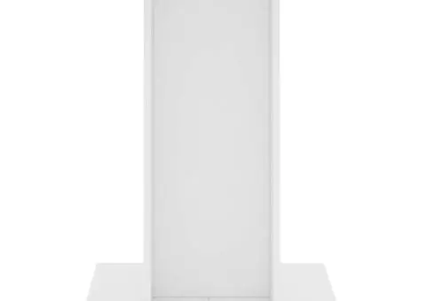 Masă de bucătărie, alb, 80x80x75 cm, lemn prelucrat - 3/5