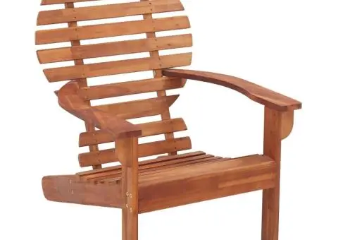 Scaun Adirondack, lemn masiv de acacia - 1/5