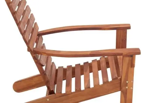 Scaun Adirondack, lemn masiv de acacia - 3/5