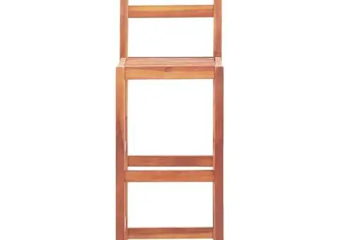 Scaune de bar, 2 buc., lemn masiv de acacia - 3/5