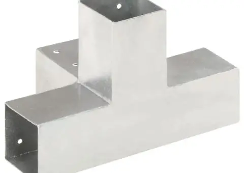 Conector de grindă, formă X, 71 x 71 mm, metal galvanizat - 4/5