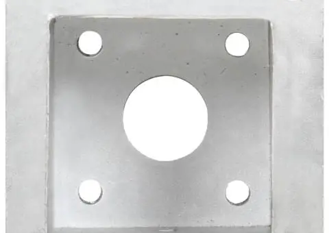 Suporturi stâlp, 4 buc., 101 mm, metal galvanizat - 5/5