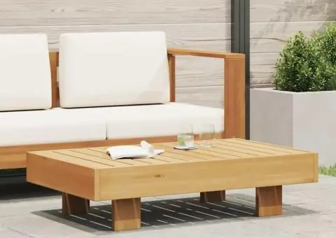 Măsuță de cafea, 100 x 60 x 25 cm, lemn masiv de acacia - 2/5