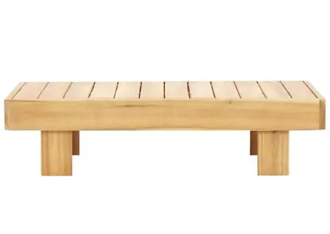 Măsuță de cafea, 100 x 60 x 25 cm, lemn masiv de acacia - 3/5