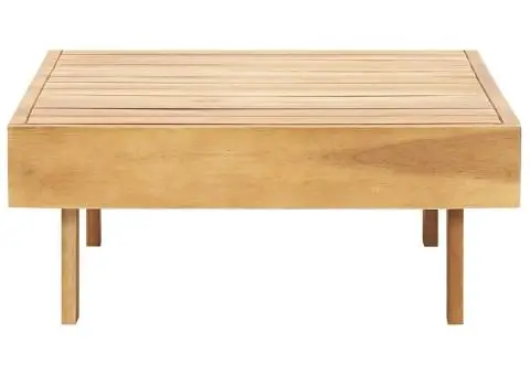 Măsuță de cafea, 100 x 60 x 25 cm, lemn masiv de acacia - 4/5