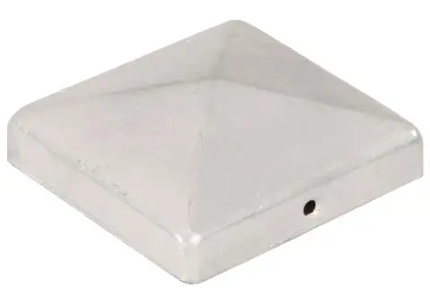 Capace stâlpi gard piramidă 6 buc. metal galvanizat 101x101 mm - 2/5