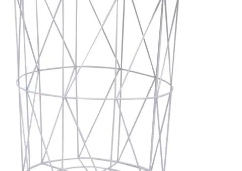 Măsuță de cafea, alb, Ø 47 cm - 3/5