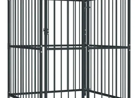 Padoc pentru câini de exterior, 120 x 120 x 150 cm - 1/5