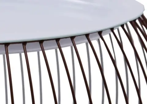 Măsuță de cafea, auriu, Ø 41 cm - 4/5