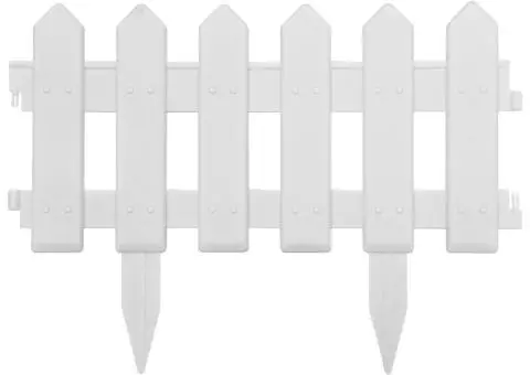 Borduri de gazon, 25 buc., alb, 10 m, PP - 3/5