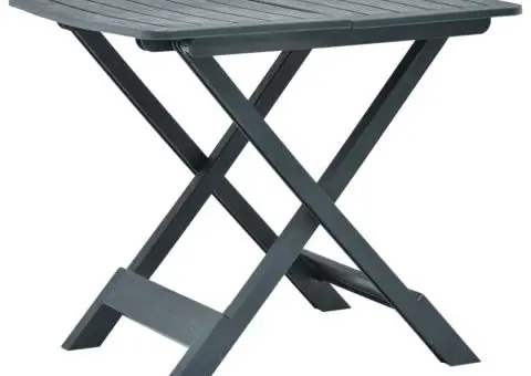 Masă de grădină pliabilă, verde, 79 x 72 x 70 cm, plastic - 1/5