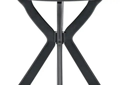 Masă de bistro, antracit, Ø70 cm, plastic - 1/5