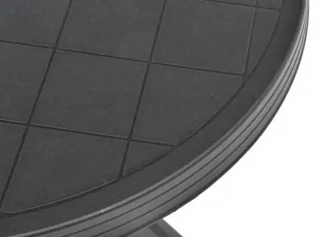 Masă de bistro, antracit, Ø70 cm, plastic - 4/5