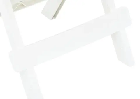 Masă de grădină pliabilă, alb, 45 x 43 x 50 cm, plastic - 5/5