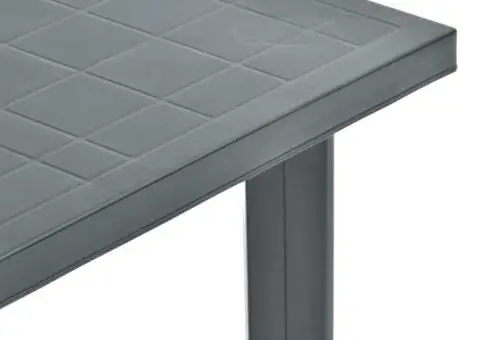 Masă de grădină, verde, 80 x 75 x 72 cm, plastic - 3/5