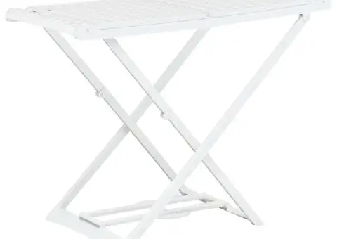Uscător de rufe pliabil, alb, plastic - 1/5