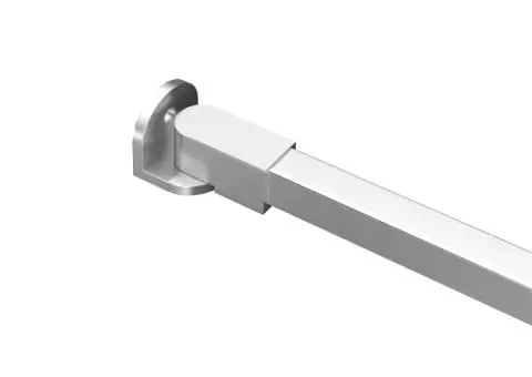 Tijă de susținere pentru baie, 57,5 cm, oțel inoxidabil - 4/5