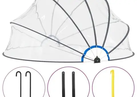 Cupolă pentru piscină, 440 x 220 cm - 2/5