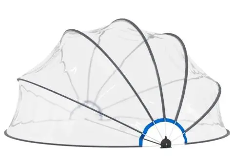 Cupolă pentru piscină, 440 x 220 cm - 3/5