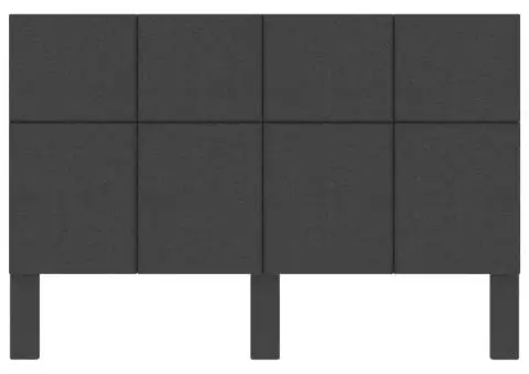 Tăblie de pat, gri închis, 180 x 200 cm, material textil - 4/5