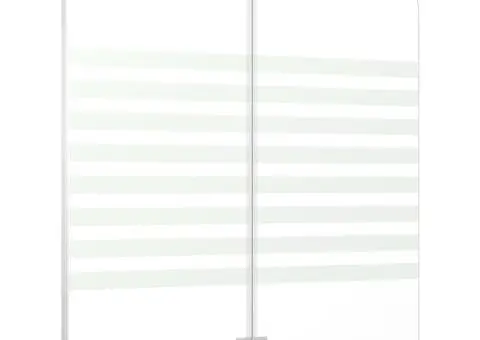 Cabină de baie, 120 x 140 cm, sticlă securizată, dungi - 3/5