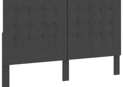 Tăblie capitonată, gri închis, 160 x 200 cm, material textil - 2/5