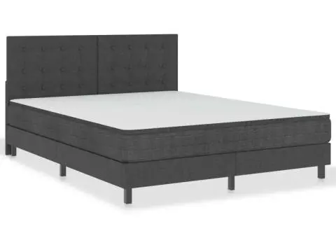 Tăblie capitonată, gri închis, 160 x 200 cm, material textil - 3/5